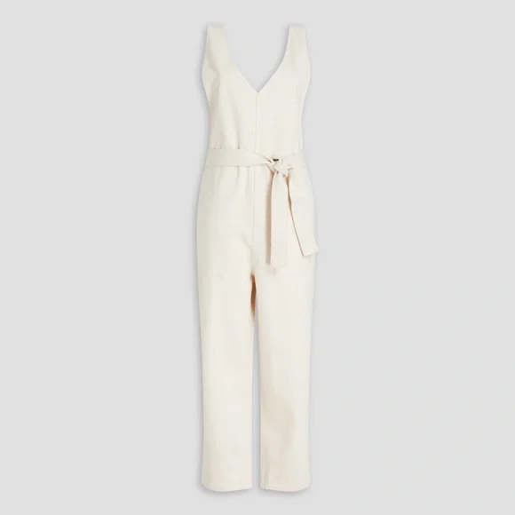 Alex Mill Cream Belted Jumpsuit - Picture 3 of 6